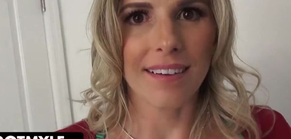Stream the uncensored video called : Straight Beautiful Blonde Cougar Gives Stepson To Feel Her Big Boobs And Titty Fuck Her With His Massive Cock
