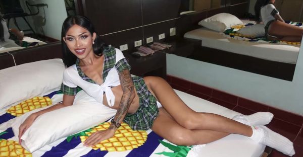 Watch this HD video named : Thai college babe in a miniskirt gets an oily rubdown before giving an unforgettable BJ