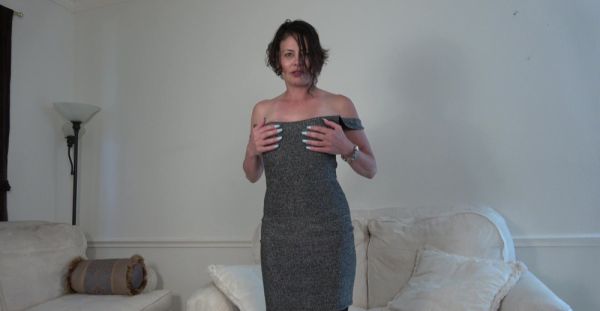 Enjoy watching the full scene named : Sultry Mature Mimi in Stockings Fakes Tits & Moans on Sofa