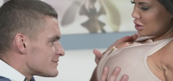 Enjoy watching this HD video called : MOM Beautiful Milf with massive fake boobs gets fucked hard before creampie