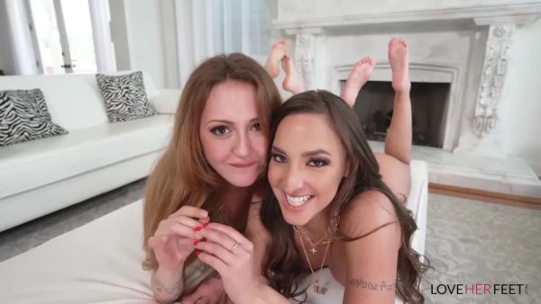 View the complete clip named : Amirah Adara And Kendra Cole In Sexy Feet Licking With Inked