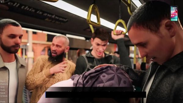 Stream the full clip named : Yasmin Fucked by Strangers on Public Bus – Big Ass Anal Group Sex