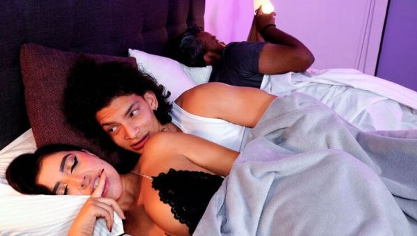 Watch this hardcore video named : Stepson Helps Stepmom After Getting in Her Bed – Big Tits Latina MILF Blowjob