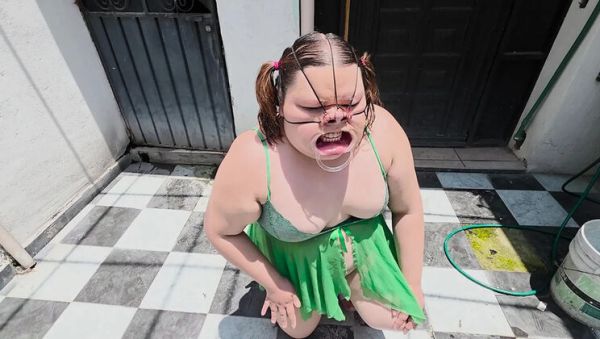 Watch this HD clip titled : Neighbor’s Courtyard Anal Destruction and Humiliation for Me
