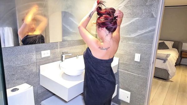 View the hardcore scene of : Roommate Wakes Me Up and Cums Deep Inside My Wet Pussy