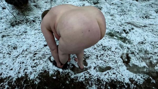 Enjoy watching hardcore video named : Naked Busty Girl in the Snow – Public Nudity and Humiliation