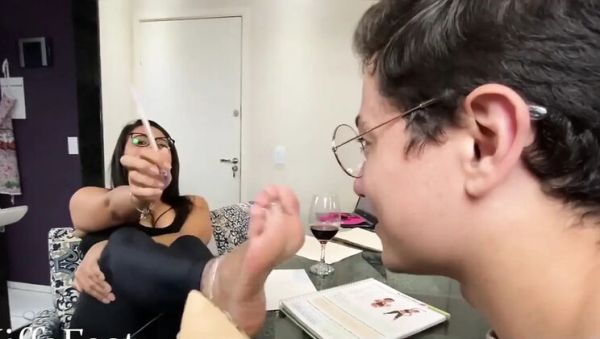 Stream this hardcore video : Goddess Kiffa Gives a Foot Worship Lesson to Her Lucky Student