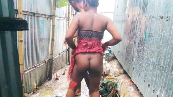 Stream HD video named : Rainy Day Schoolgirl Brings Soaked Indian Bhabhi Home for Wild Group Fuck