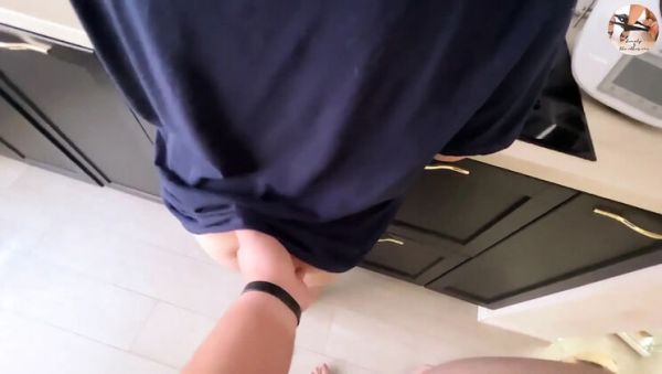 Watch full scene : Quick Kitchen Anal with My Hot MILF Wife