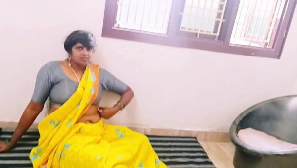 Watch uncensored scene of : Indian Middle Aged Aunty Gets Huge Cock From Step Daughter's Husband – Telugu Dirty Talk