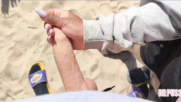 View this uncensored movie named : Pregnant Wife Ditched by Hubby Milks a Stranger's Giant Cock on the Beach