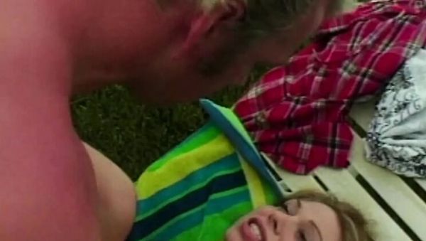 Stream this uncensored movie called : Jesse V. Takes Mark Wood's Big Cock Outdoor - White Panties MILF Rough Sex
