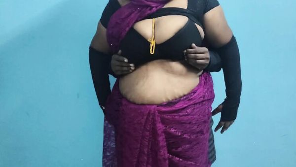Stream this hardcore clip titled : Desi Aunty Birthday Cheat with Office Staff – Tamil Manager Wife Doggy Romance