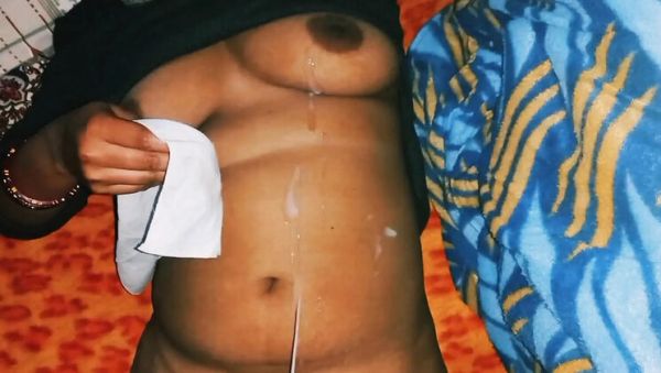 View the complete scene named : Bhabhi's Huge Natural Tits Covered in Cum After Steamy Homemade Sex