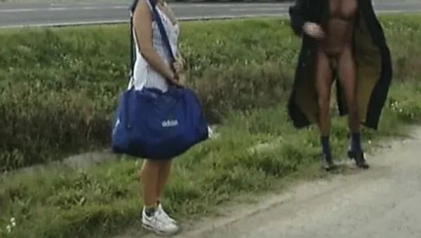 Enjoy watching uncut video of : Slender blonde babe takes huge dick in hardcore DP threesome