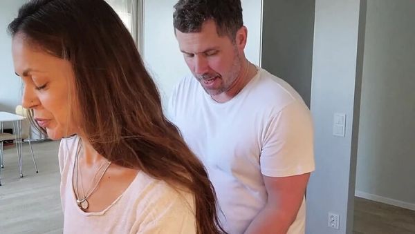 Watch complete movie : Angelina’s Kitchen Creampie – Big Natural Tits Bouncing While She Helps Out