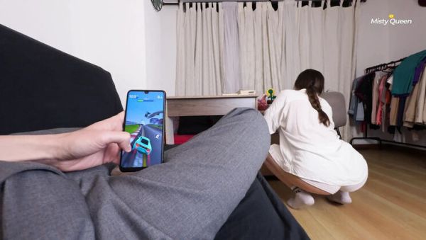 View the uncensored video named : I Stared At My Maid’s Perfect Round Ass So Long I Couldn’t Hide My Boner – Misty Queen