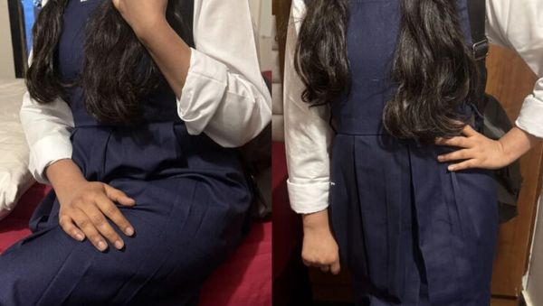 Enjoy watching the uncensored clip : Desi School Girlfriend Sneaks Out to Oyo for Fucking
