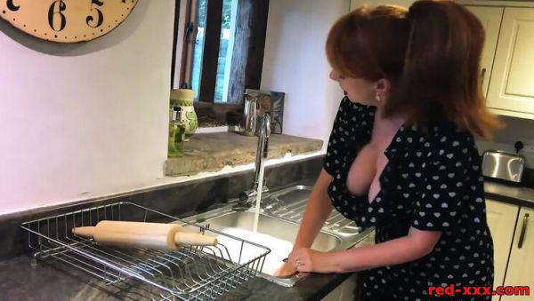 View this uncensored scene titled : Horny Redhead Housewife With Big Tits Gets Fucked Hard