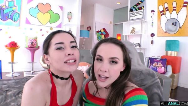 Enjoy watching this hardcore movie called : Chanel Preston and Aria Lee Take It Deep Anal and ATM Action