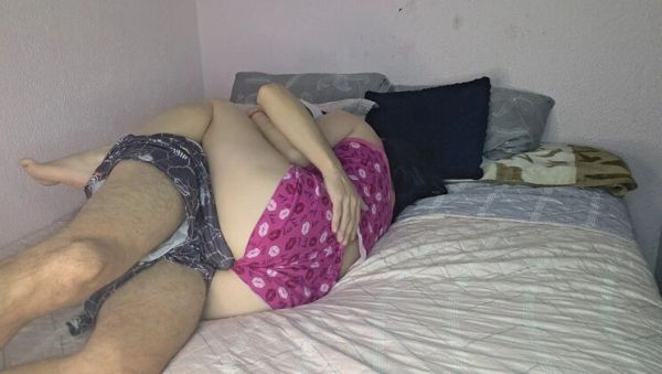 View this uncensored video titled : My horny stepsister gives me a boner when she hugs me in bed
