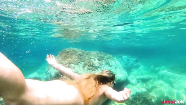Watch hardcore clip of : Big Ass Blonde JessiJek Gets Wild Anal on the Beach - Amazing Underwater Sex Adventure