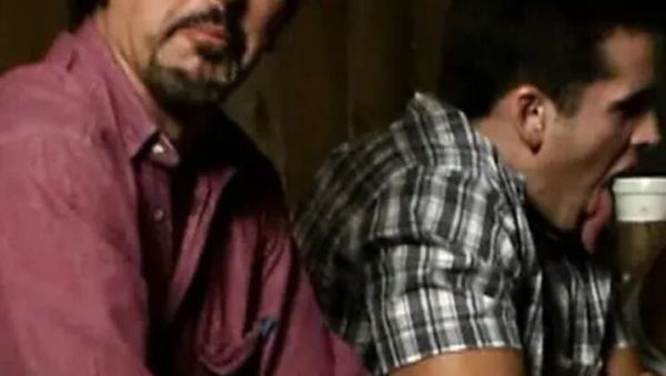 Watch the full clip called : Talon Gets a Cumshot Covered Handjob in a Gangbang Orgy
