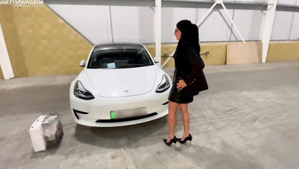 View uncensored movie of : Hot Young Arab Wife Gets Fucked Hard in Car Park Blowjob and Facial