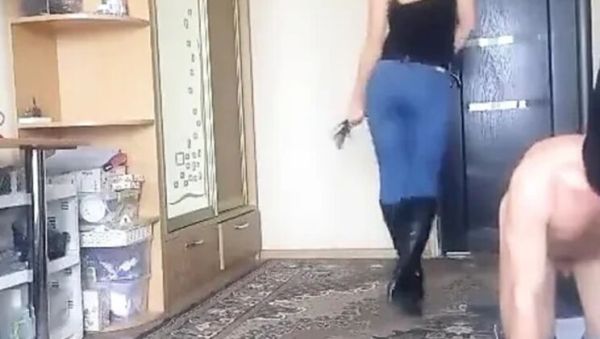 Enjoy watching uncensored movie called : Two Mistresses Ride My Pony Ass: FFM Slave Training