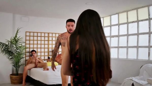 Enjoy watching full clip : Mells Blanco Fucked Hard in Double Penetration Gang Bang