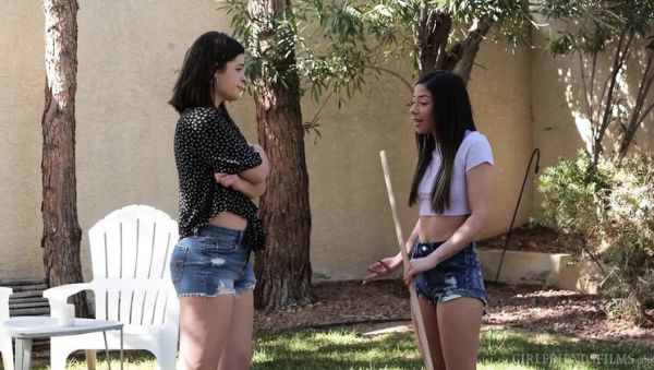 Watch the uncut movie called : Dharma Jones and XxLayna Marie Get Fingered and Licked - Lesbian Scene 4