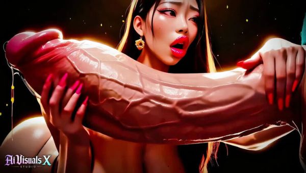Stream this full clip of : Thick Korean Babes Titfuck Big Dick - Interracial Animated ASMR Porn