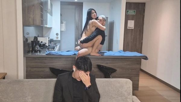 Enjoy watching the HD scene : Fucking My Best Friend's Stepsister While Watching Football - Big Tits Latina Amateur