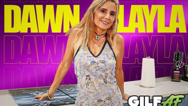 Play the HD clip : Dawn Layla Swallows Her Granddaughter's BF's Big Load