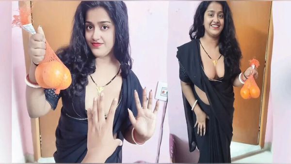 Stream uncensored clip named : Hot Desi Bhabhi Shraddha Pandey Brings Apples For Her Devar