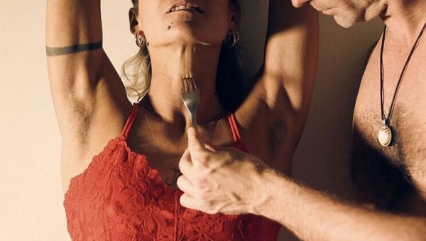 Enjoy watching the full clip of : Tied MILF Gets Pussy Eaten Doggystyle