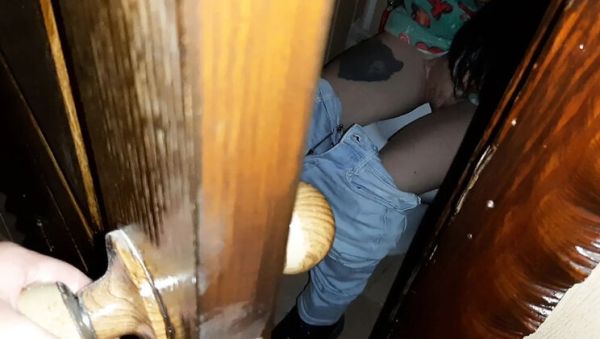 Watch the uncut clip of : Spying on My Stepsister Moaning and Masturbating in the Toilet
