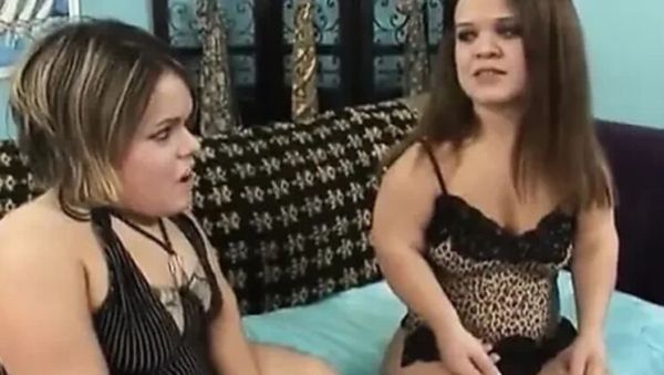 Stream the complete movie called : Ricky Masters fucks Mini Mya and another horny midget babe in hot sofa threesome