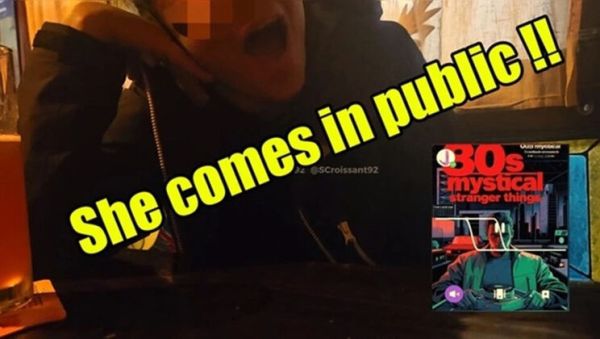 Stream this complete scene titled : French Wife Has Risky Orgasm at Bar While Waiter Watches - Remote Vibrator Tease