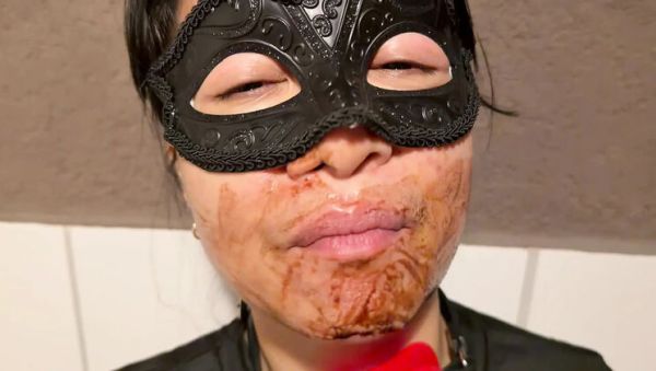 Enjoy watching this full clip of : Mila Manila amateur blowjob and deep throat gets face fucked with chocolate