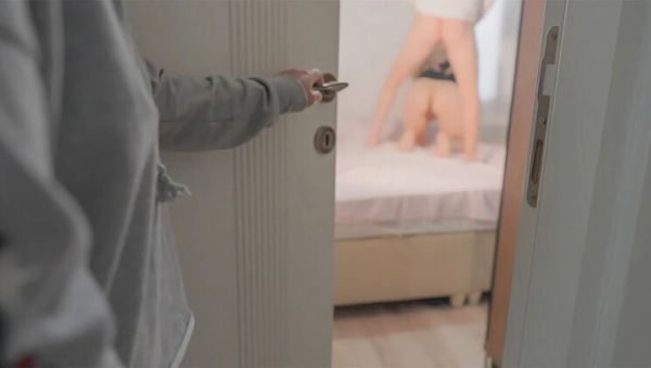 Enjoy watching the full scene : Stepdad Catches Stepdaughter Fucking Stepmom - Homemade Threesome