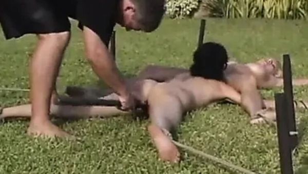 Watch the uncensored clip of : Cabo Returns: Part 10 Finale - Dee Williams, Jenni Lee & Princess Donna in Outdoor BDSM Anal Bondage