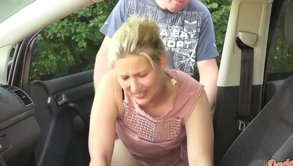 Watch the HD scene named : My First Ass Fuck in the Car with Daddys Luder - Big Ass Couple Cumshot
