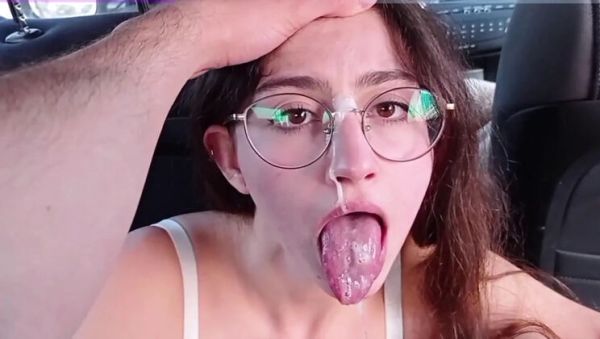 View uncut movie called : Shanaxnow and Alfxnow Best Blowjob Compilation - Amateur Brunette Teen with Glasses Takes Dick Deep, Swallows Cum