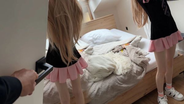 Stream complete video named : Skinny stepsister gets tight pussy fucked before school