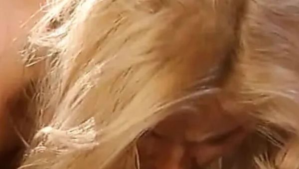 Play the full movie titled : Hot blonde Conny Dachs with nice tits takes a hard cock in her ass