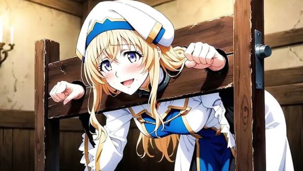Play the uncut movie of : Goblin Slayer Saves Asian Teen Priestess for Hard Anal Beating