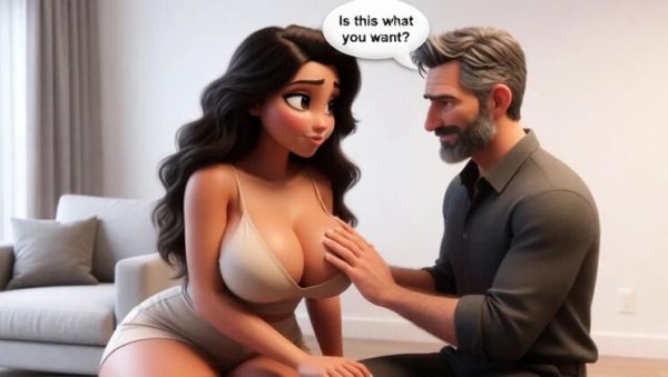 Enjoy watching the complete scene : Lari's Secret: How I Got Intimate With My Aunt's Older Boyfriend (AI Animated)