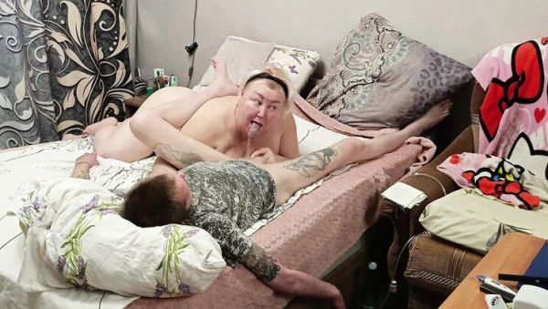 Enjoy watching uncensored scene titled : Stepmom takes hard cum deep in throat after deep blowjob