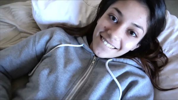 Watch the uncut movie : Latina Teen Girlfriend Gets Stretched by Big Dick Before Gym - Xxlayna Marie POV